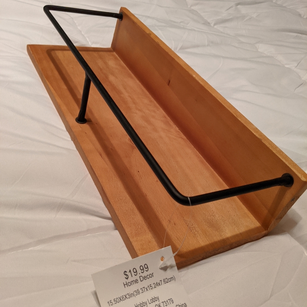 Floating shelf from Hobby Lobby